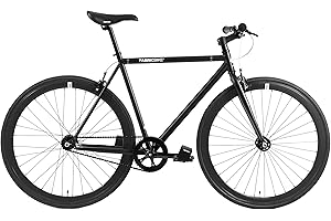 FabricBike-Fixie Bike, Fixed Gear Bike, Single Speed, Hi-Ten Steel Black Frame, 10Kg