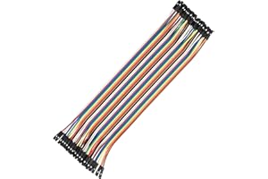 VoltMate Jumper Wire Kabel 40 STK je 20 cm | F2F | Dupont Kabel kompatibel mit Arduino, Raspberry Pi und jedem Breadboard