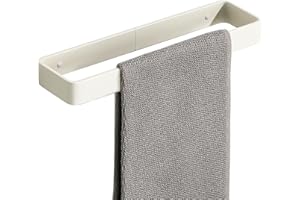 SAYAYO Toalleros de Baño Sin Taladro 30cm Toallero Adhesivo Baño Toallero Blanco Colgador Toalla Baño Adhesivo para Baño y Cocina