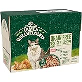 James Wellbeloved Grain Free Adult Cat Food with Salmon in Jelly Pouch 12 x 85g