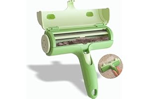 Emporium Pets Pet Hair Remover, Reusable Lint Roller, Two Way Action, Easy to Clean Animal Hair Remover Tool for Carpets, Clothes Furniture and More