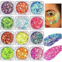 6er-Set Glitzergel Für Gesicht & Körper – Perfekt Für Festival, Karneval, Partys