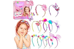 PIWOSGOL Kit per la Creazione di Fasce per Capelli, Giochi Bambina 6-14 Anni Femmina, Artigianato Fai-Da-Te Regalo per Ragazze,Lavoretti Creativi & Regali per Bambina,Ideali Regalo di Compleanno per Ragazze