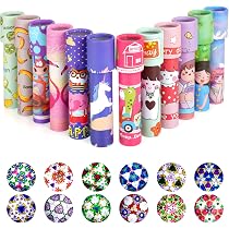 Lot De 5 Kaléidoscopes En Papier – Jouet Rétro Tournant – Motifs Infinis Symétriques – Cadeau Enfant Dès 3 Ans – Livraison Aléatoire