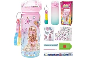 GZCY Decora tus Propios Kits de Botellas de Agua para Niñas, Gemas de Mariposa, Pintura de Diamantes, Manualidades, Kits de Artes y Manualidades, Juguetes, Regalos de Cumpleaños para Niñas de 4 a 12 Años