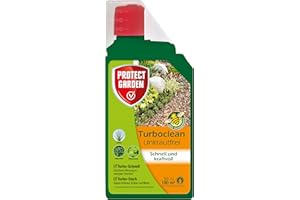 PROTECT GARDEN Turboclean Unkrautfrei, Unkrautvernichter gegen hartnäckige Unkräuter wie Giersch und Ackerschachtelhalm, 1000 ml Konzentrat