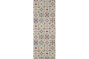 ALFOMBRAS IBERIA | Alfombra Vinílica Pasillo AMALF | Alfombra PVC para Pasillo, Cocina o Salón Antideslizante | Varias Medidas Disponibles | Color: Terrazo/Multicolor (52 x 100 cm)