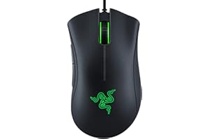 Razer DeathAdder - Ratón óptico para Videojuegos, 6400 dpi, 5 Botones programables, interruptores mecánicos, Asas Laterales de Goma, Color Negro clásico