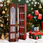 Aiwdeyi Advent Calendar Mini Book 2025, Mini Book Ornament with 24 Books, Christmas Reverse Story Calendar and House Decorati