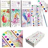 Renk Paletli Sulu Boya Etkinlik Seti, Kendin Yap (DIY) Kitap Ayracı, &Ccedil;ocuklar ve Yetişkinler i&ccedil;in 3 Adet Yeni Nesil Sulu Boya