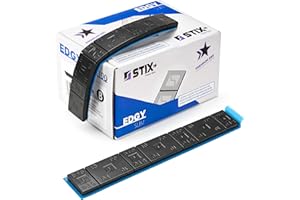 Stix 100 pesos adhesivos para llantas de aleación de 5 + 10 g, pesos de equilibrio negros, barril adhesivo para llantas de aleación de automóviles, furgonetas y SUV