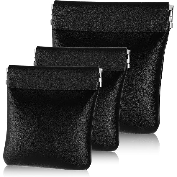 4er Set Mini PU Leder Münzbörsen – Kamera, Klavier, Kassette Design Kleine Geldbörsen