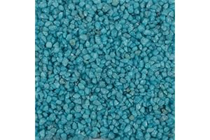 DEKOMARKET Granulés décoratifs décoratifs - 2-3 mm - Petites pierres décoratives - 0,5 kg - Turquoise
