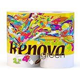 Renova Green, Recyclable Kitchen Paper XXL, 2 Rolls | 2 XXL rolls, each equals 2 standard, white paper, recycled, FSC and Eco