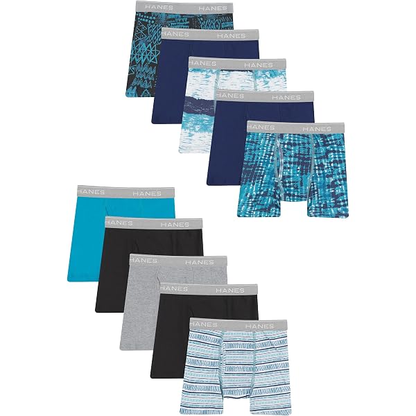 Hanes Jungen Boxershorts Retroshorts, X-Temp Technologie, Atmungsaktiv, Ohne Etikett