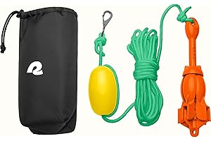 Retrospec Mainstay 3.5 lbs Folding Grapnel Anchor Kit with 26FT Rope, PP Buoy, Water Resistant Travel Bag And Rust Resistant Snap Hook & Anchor for Inflatable Paddle Boards, Docks & Kayaks