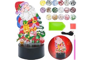 Kazaigou Basteln Mädchen 5 6 7 8 9 10 Jahre, Weihnachten Diamond Painting Geschenke für Mädchen Teenager, 5d Diamond Painting Diamant Bilder für Kinder, Weihnachtsmann Geschenke für 5-10 Jahre Mädchen