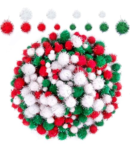 Lot de 2 bas de Noël en laine chaude rouge vert blanc pour décoration