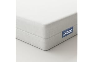 Mother Nurture Essential Foam Travel Cot Mattress, White, 93 x 64 x 6 cm, Fits Next To Me Crib