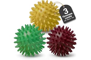 HELDSON Spiky massageboll set 3 st – triggerpunktsbollar mjuka till hårda