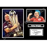 Stunning Quality Peter Wright Signed/Autographed Print. Darts (A4 Print 29.7cm x 21cm)