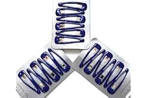 CHELSEA JONES 18 x Royal Blue Sleepy Clips/ Snap Clips/ Hair Clips - School Colours