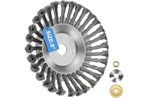 Lvelfe Professional Unkrautbürste, Unkrautbürste Freischneider mit 25.4 mm Durchmesser, Hochwertige Wildrasbürste für Benzin Rasenmäher, Unkrautbürste für Rasentrimmer