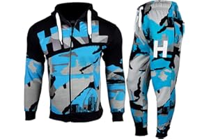 A2Z 4 Kids® Enfants Garçon Survêtement HNL Imprimer Camouflage Sweat À Capuche & Bottom Joggers Costume Âge 5 6 7 8 9 10 11 12 13 Ans