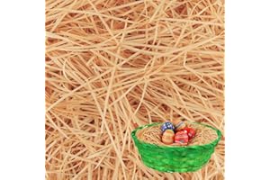 Carta Tagliuzzata, Hillylolly 200g Carta Velina Tagliuzzata per Imballaggio, Riempimento Pacco Regalo, Paglia per Cesti, Carta di Riempimento Per Decorazione e Protezione Regalo (Marrone chiaro)