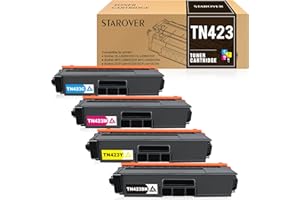 STAROVER TN423 Remplacement Cartouches de Toner Compatibles pour Brother TN423 TN-423 TN421 pour Brother HL-L8260CDW HL-L8360CDW DCP-L8410CDN DCP-L8410CDW MFC-L8690CDW MFC-L8900CDW (4 Pack)