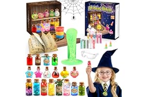 MIERYD Pociones Magicas Niñas, Kit Manualidades Niños 6 7 8 9 10 Años Pocimas Juguetes 18 Botellas Caja Misteriosa Retro, Creative Juego Educativo Navidad Cumpleaño Regalo, Magic Quimicefa Experimento