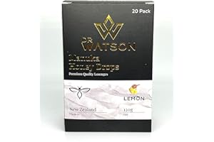 Dr Watson New Zealand Manuka Honey Drops, 100% Natural Flavours, Free From Major Allergens, Lemon Flavour Lozenges - 120g (20 Drops Per Box)