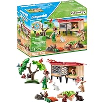 PLAYMOBIL 71471 Veterinaria Con Animales De Granja | Incluye 2 Figuras, Burro, Burrito, Ratón Y Muchos Accesorios | Juego De Rol Para Niños