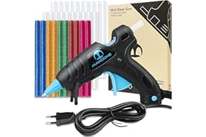 Pistolet à colle, Pistolet à colle chaude ignifuge pour l'artisanat avec 30 bâtons de colle Pistolet à colle pour tissu pour le bricolage et les réparations