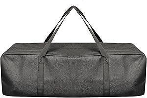 SEABABOO Borsa di Stoccaggio di Oxford 600D 20L 58x19cx19cm, Borsa Portaoggetti per Giardino, Robusto Sacchetti Portaoggetti per Attrezzi da giardino Tende Utensili da Campeggio Esterno (Nero, 20L)