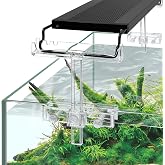Driamor 2 Pack Adjustable Length Aquarium Light Stand, Pendant Lamp Kit, Clear Acrylic LED Light Holder 4.5 x 5.5 Inch
