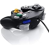 CSL - Nintendo Gamecube Gamepad Controller - Nintendo Wii Wii U Gamepad - Vibrationseffekt - schwarz
