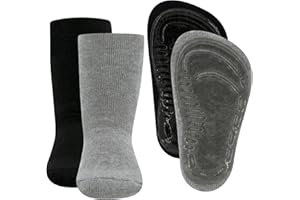 EWERS 2er Pack Uni Stoppersocken SoftStep, Socken mit Antirutschsohle für Jungen und Mädchen, Anti-Rutsch-Socken mit Gummisohle, MADE IN GERMANY, 2 Paar rutschfeste Kindersocken