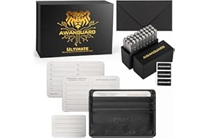 AWANGUARD Ultimate Lite - 3x24 Crypto Seed Phrase Storage Backup, Bitcoin Cold Krypto Wallet, Recovery Seed Phrase Metallplatte, Crypto Steel Plate Seed Back-Up for ALL Software & Hardware Wallets