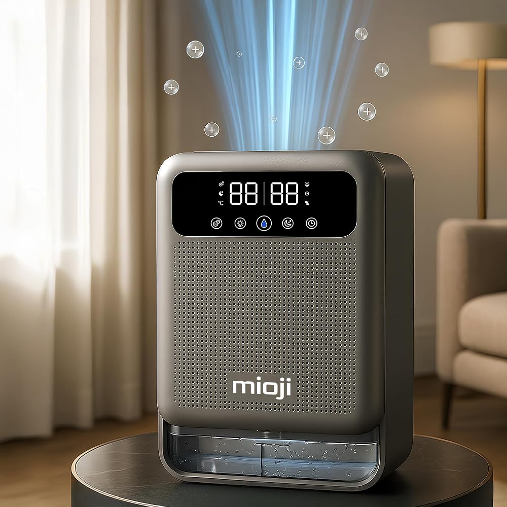 Mioji 30NEC Pro 3.8 Litre Çift Göstergeli Nem Alma ve İyon Hava Temizleme Cihazı - Silver