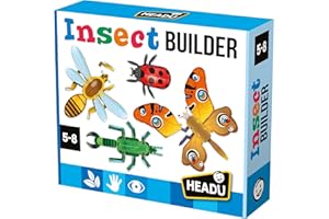 HEADU - Insect Builder NEW - Gioca e Scopri Come Sono Fatti gli Insetti | Giochi Educativi Bambini 5 6 7 8 Anni, Idea Regalo Bambino 6 anni, Regalo Compleanno Natale Scuola STEM, Made In Italy