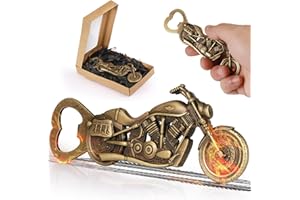 LFBEST Otwieracz do butelek w stylu retro, prezent motocyklowy, otwieracz do butelek dla mężczyzn, prezent urodzinowy, prezent na Dzień Ojca, prezent na emeryturę itp