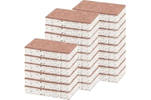 Ryichliho Natürliche Küche Scheuerschwämme 24 Stück, Doppelseitiger Küchenschwamm zum Spülen von Geschirr, Antihaftbeschichteten Pfannen, zum Reinigen von Küche und Bad