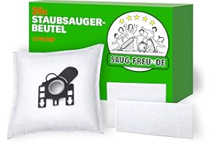 ‎SAUG-FREUNDE SAUG-FREUnDE I 20 Staubsaugerbeutel für MIELE Complete C3 Baureihe: C 3, EcoLine SGDG1, PowerLine SGDE0, SGDE1, SGME1, Excellence SGSH1, SGSH2, Parquet SGSG1, SGSG2, Comfort SGUG2, Typ G/H/N (MI1)