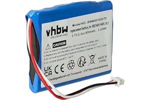 vhbw batteria compatibile con TomTom Via 135, 1435T, 1405T, 1405M, 135M, 1405, 1505, 1435TM navigatore GPS (900mAh, 3,7V, Li-Ion)