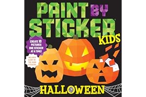 Paint by Sticker Kids: Halloween: Create 10 Pictures One Sticker at a Time! Includes Glow-in-the-Dark Stickers