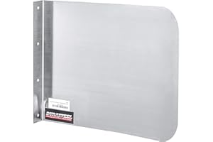 DURASTEEL Apex Stainless Steel Splash Guard - 15" X 12" Wall Mount - For Commercial Restaurant Hand Sink And Compartment Prep Sink Mounting Type 15" x 12" Wall Mount