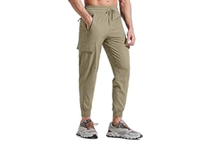 Libin Pantaloni da Jogging da Trekking Uomo Leggeri ad Asciugatura Rapida Pantaloni da Cargo Allenamento Atletico Viaggio Golf Casual All'aperto Pantaloni