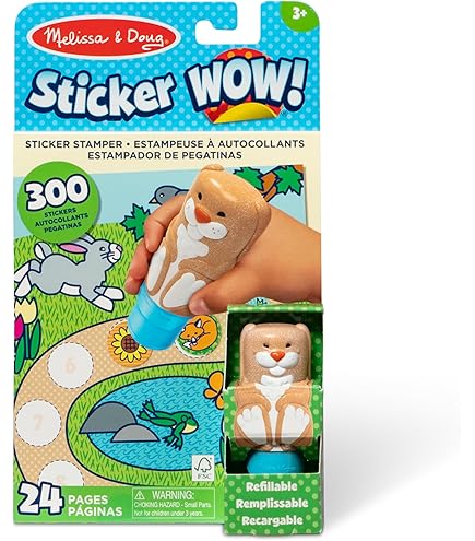 Melissa & Doug Sticker WOW! Mini Blocco Attività + 200 Adesivi Ricarica Animali Domestici – Gioco Fidget Creativo - 3