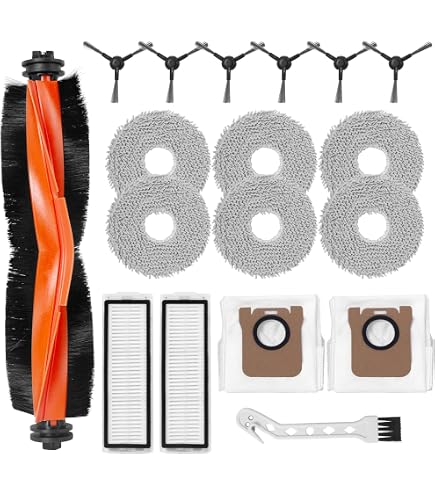 10 Panni Di Ricambio Per Mocio Kyvol - Compatibili Con Cybovac E20, E30, E31 - Panni Lavabili In Microfibra Per Robot Aspirapolvere